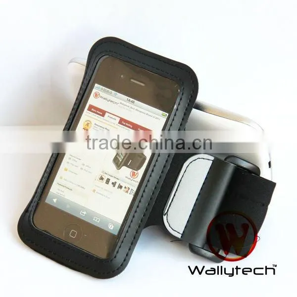 Wallytech New Elastic Rubber Sports Running Armband Cover Case For iPhone 4S 4 4G 3G 3GS