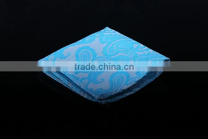High quality mens polyester custom woven pocket square