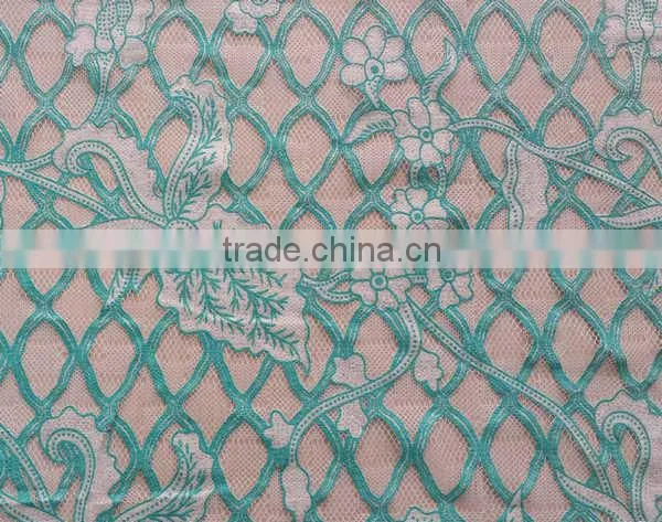 YH010# Lace Fabric / High Quality Burning Flower Lace Fabric / New Design Garment cloth Lace Fabric