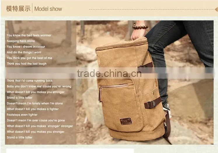 Factory Wholesale Large Capacity Climbing Mountaineering Hiking Outdoor Sport CanvasBackpack