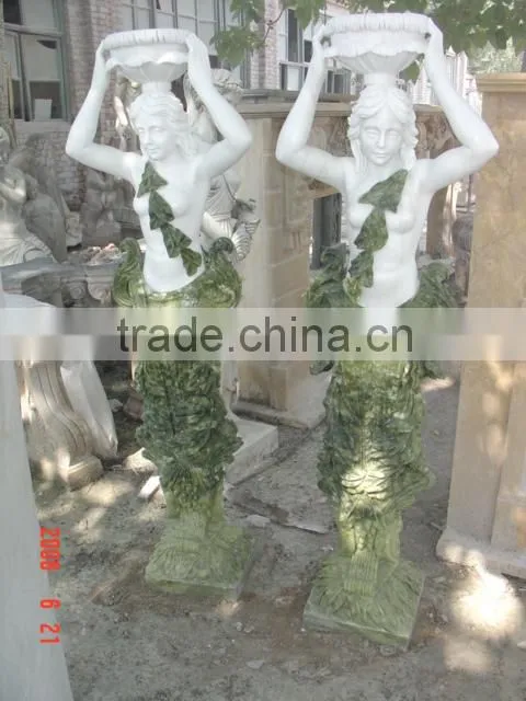 western style lady stone sculpture
