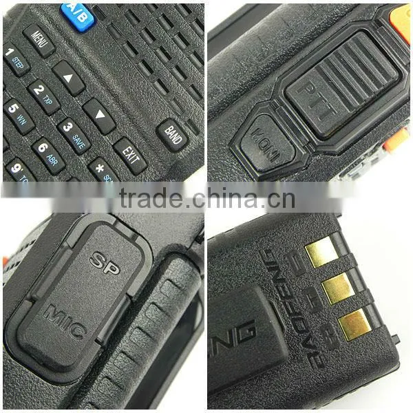 Cheap Baofeng VHF UHF UV-5R Dual Band two way radio/walkie talkie/handheld interphone
