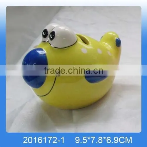 2016 New Arrival Lovely Painting Ceramic Sea Horse Money Bank,Ceramic Money Box,Ceramic Coin Bank