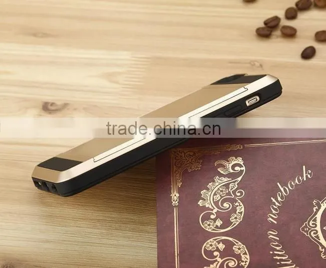 Dual Layer Armor fundas Case Luxury Soft Hybrid Slim Back cases for iphone 4 4s 5 5s 5c 6 6s Plus case cover Slide Card Cover