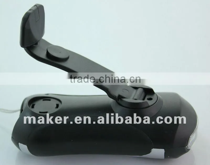 5 LED Dynamo Powered Siren Flashlight