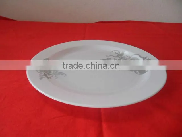 Disposable plastic white tray