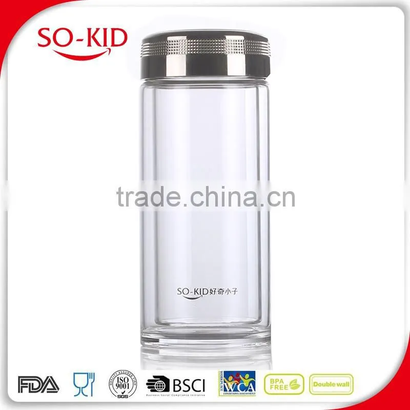 Portable Heat-Resistant Glass Water Bottle