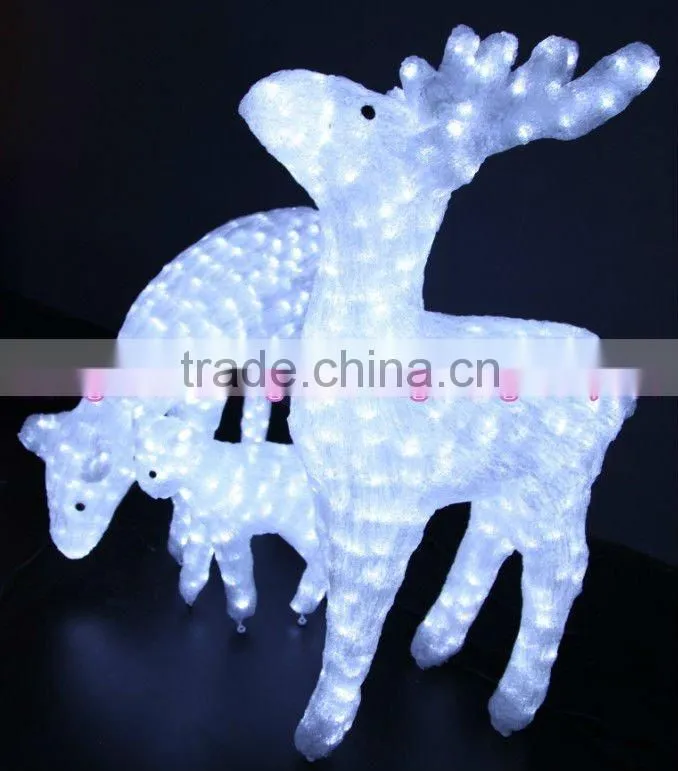 Illuminated Polar Bear Christmas 3D animals and figures