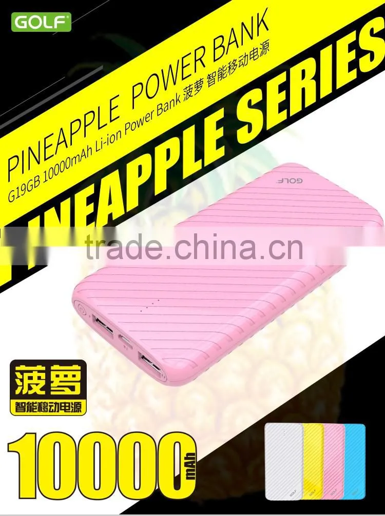 ultra thin power bank 10000mah lithium polymer battery portable charger power bank