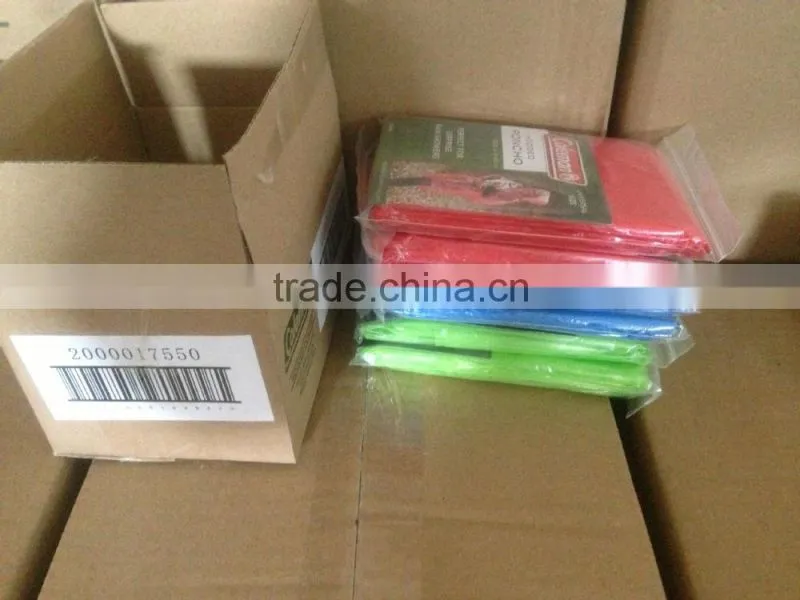 one time PE raincoat with customize color and bottons on the coat