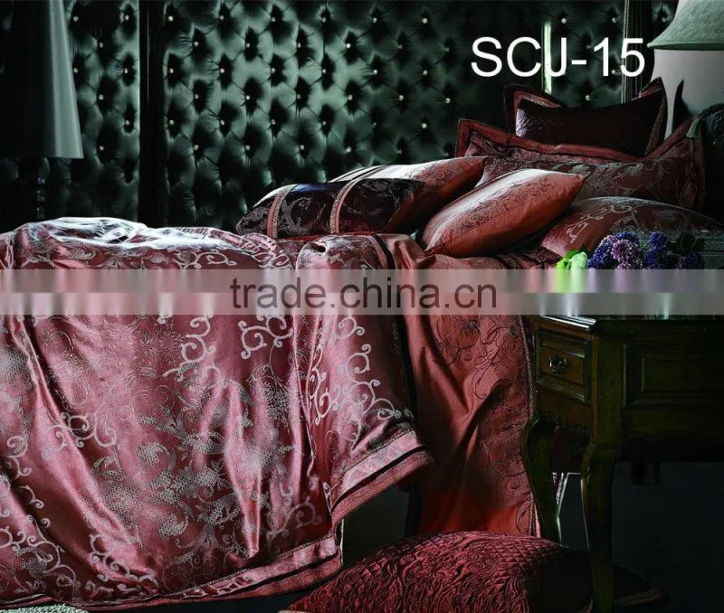 royal style jacquard embroidery luxury bedding