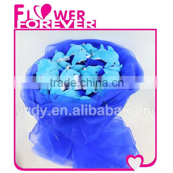 Plush Dolphin Flower New Ideas of Gift Items