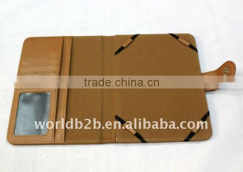Booklet design Leather Cover Case for the Kindle Touch,with Card Slot