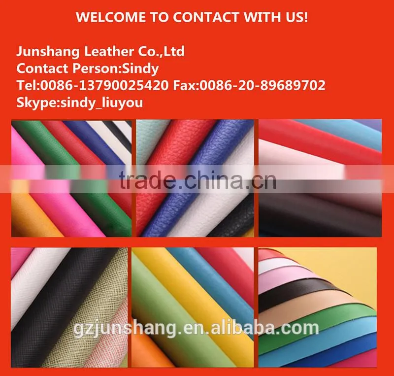 Good quality patent leather fabric for shoe upper material usage