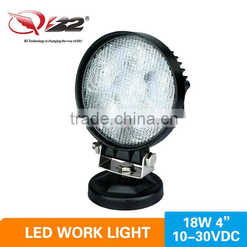 Professional 18w led work light round bus tail light