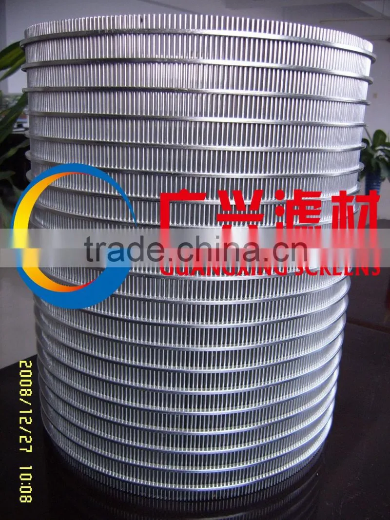 wedge wire rotary drum screen trommel for Pond fish