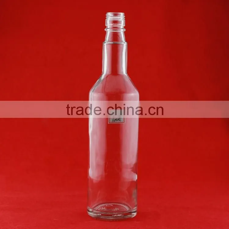 Handcraft glass bottle custom shape fruit juice glass bottle 300ml frosted glass bottle