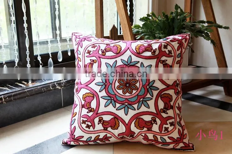 High Quality Household Embroidery Cotton Pillow Case Cover, Living Room Sofa Chair Office Squire Geometric Cushion Cover