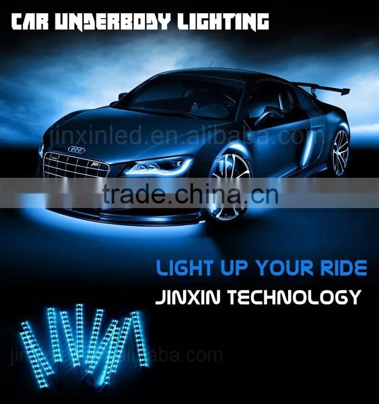 Factory direct sale High brightness led under car Accent neon Led strip light kit With Remote