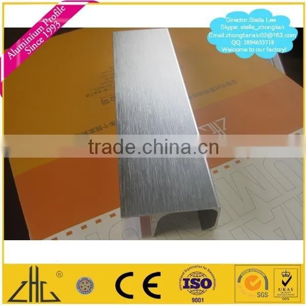 Wow!! G handle aluminium extrusion profile fabricator Foshan factory / matt, C P finish brush aluminium kitchen handle for India
