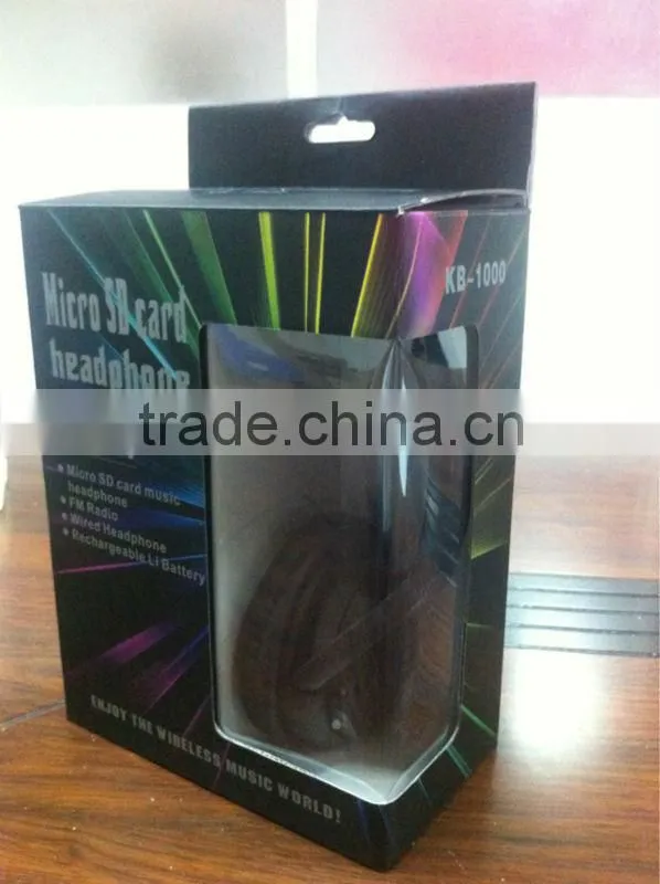 Micro SD card headphone,Support 16GB card capacity