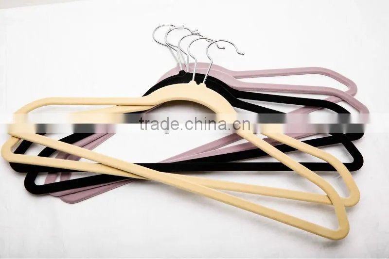 Plastic Velvet hanger clothes hanger ASDF12