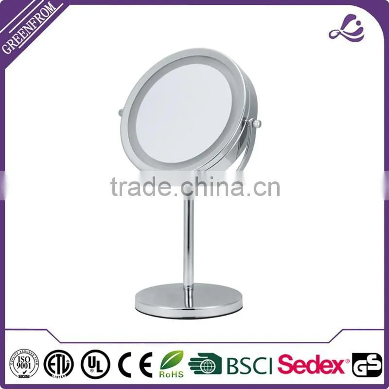 7 Inch Round Light Free Standing Mirror