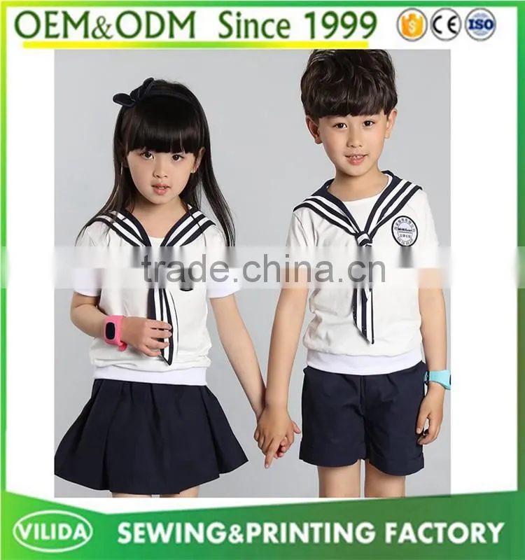 Japanese style primary school uniform high quality sailor uniform kindergarten uniform