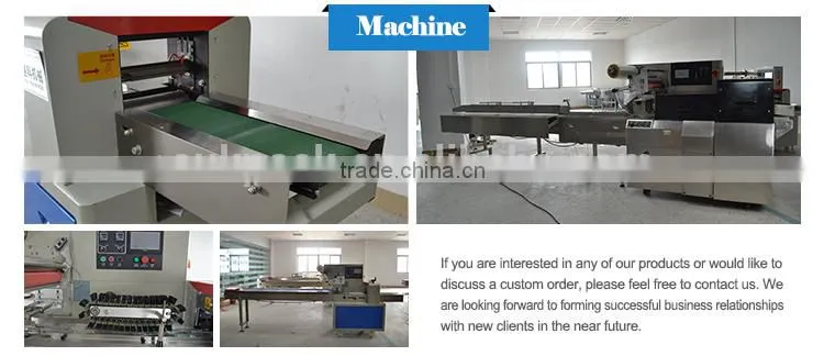 Back sealing Flow chocolate bar packing machine with Stainless steel frame