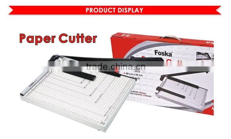 Steel Plate Surface Paper Trimmer with Rubber Paperweight or Line Ruler