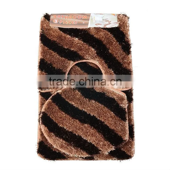 100%polyester long pile shaggy machine made silk bathroom carpet