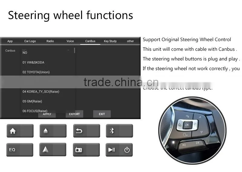 Cheap 8 Inch High quality double din 1024 600 High Resolution car gps dvd player for VW skoda