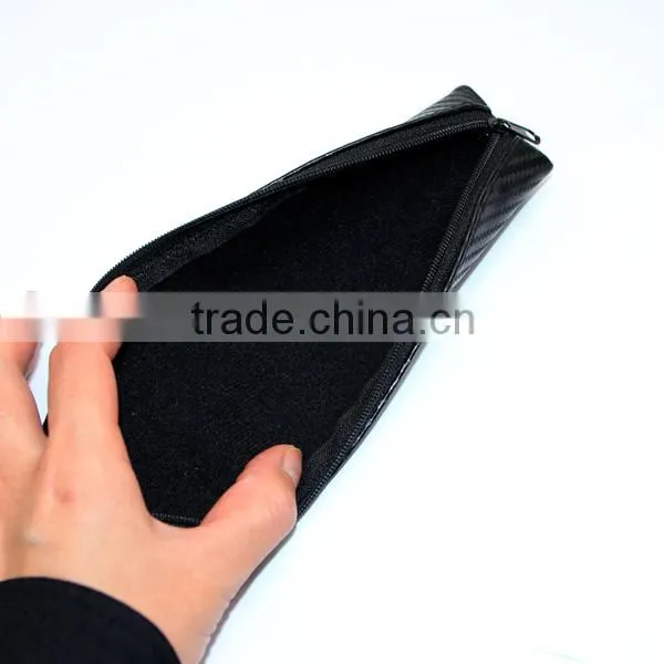 E-cigarette black small carrying case black zipper case