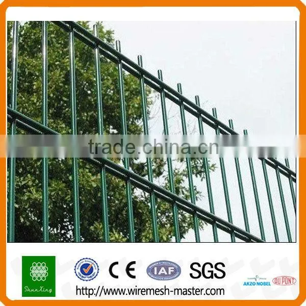PVC COATED double wire mesh fence