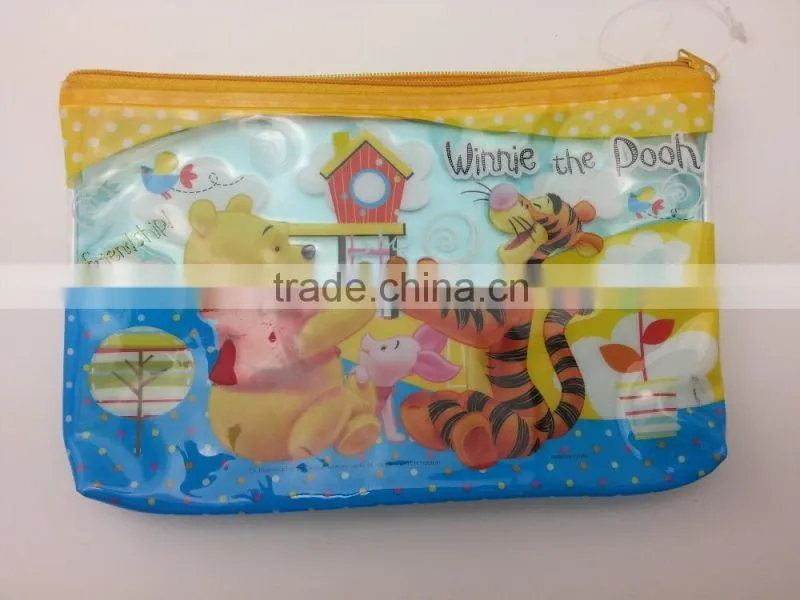 2015 hot selling Cute animal transparent PVC bag