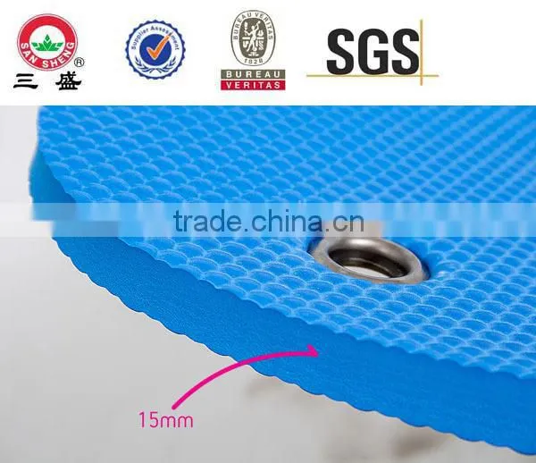 Manufacture elasticitic EVA yoga mat 15mm/ Factory fitness judo mat / eco-friendly exercise tile / hot sale martial arts mat