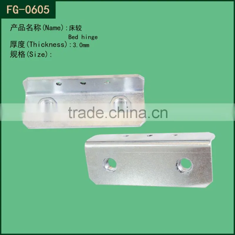 metal bed hinge for furniture connector