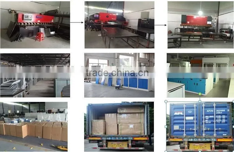 Electro--Galvanized Steel Fabrication Chemistry Lab Vibrating Table With Marble Stone Worktop