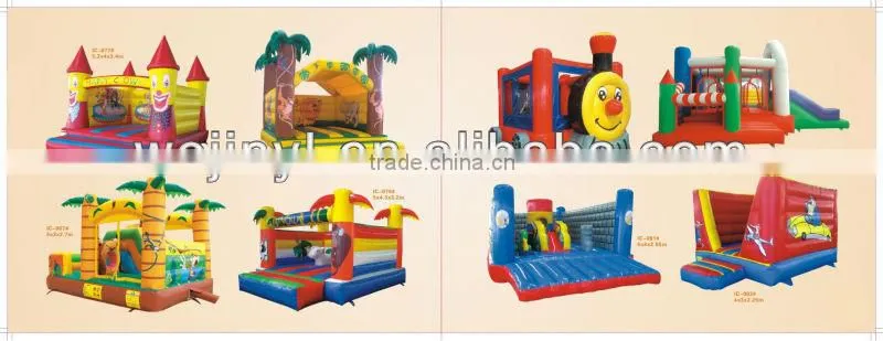 The inflatable cartoon bouncy castle commerical/used bouncy castle blower