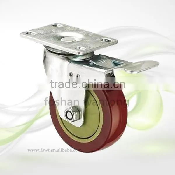 3''4''5'' Medium Duty PVC/ PU Swivel Hardware Caster Wheel