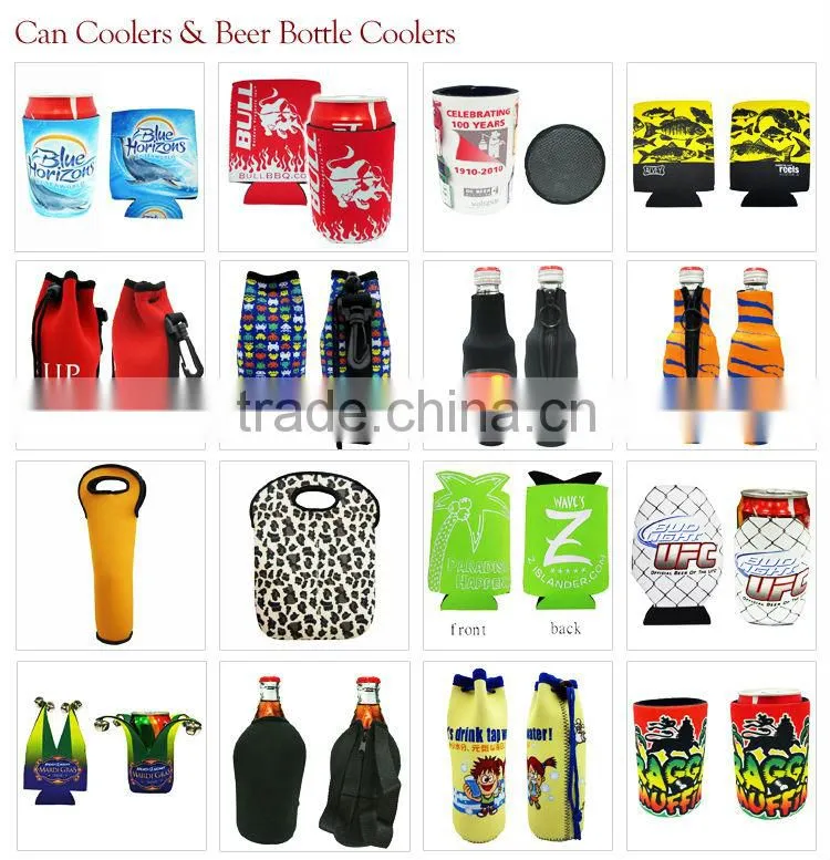 manufacture custom neoprene wine bottle cooler sleeve