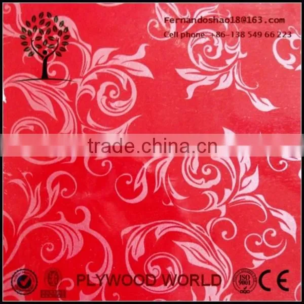 Export all kinds of flower designs polyester plywood