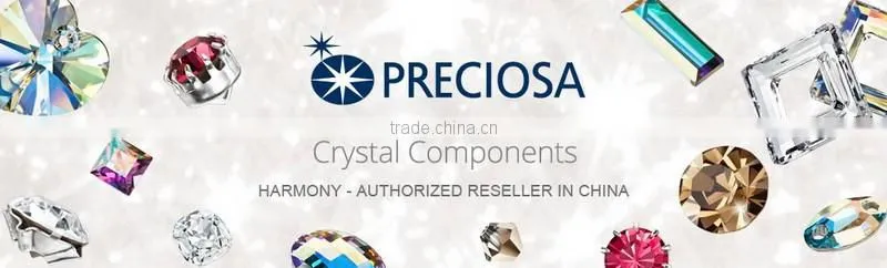 PRECIOSA Crystal Beads Oat MC Glass Stone for Wedding Dress