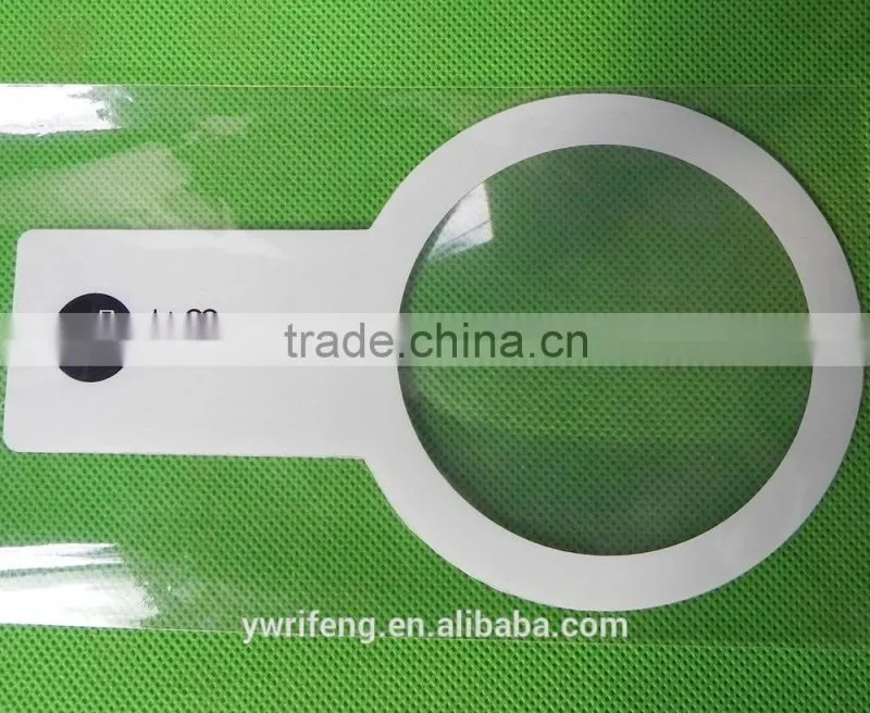 popular high quality cute appearance plastic bookmark magnifying glass tuler
