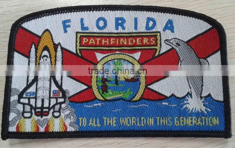 Florida woven patch for garment