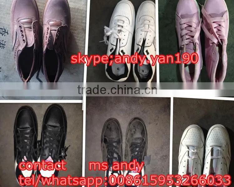 cream used clothing bale/second hand shoes for men and sport shoes