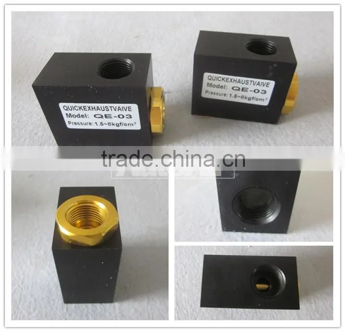 Black Air Valve QE series Quick electric exhaust valve