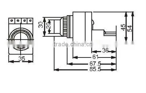 illuminated push button led switch KB3-25PD11