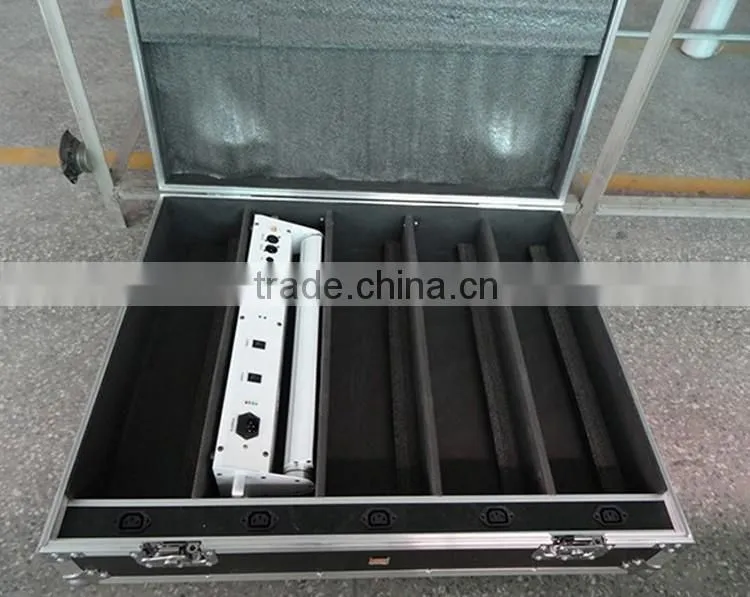 On Alibaba Sale Rechargeable DMX Wireless Battery Powered Backdrop 6in1 RGBWA+UV 9pcs 18w LED Wall Washer