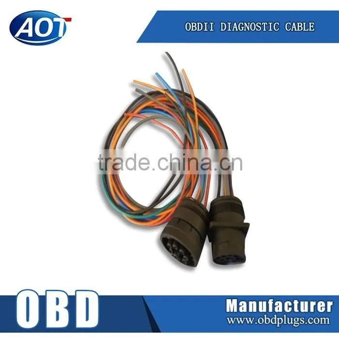 Customize Cable J1939 9 PIN to Open End 0.3ft 9 Pins Wired